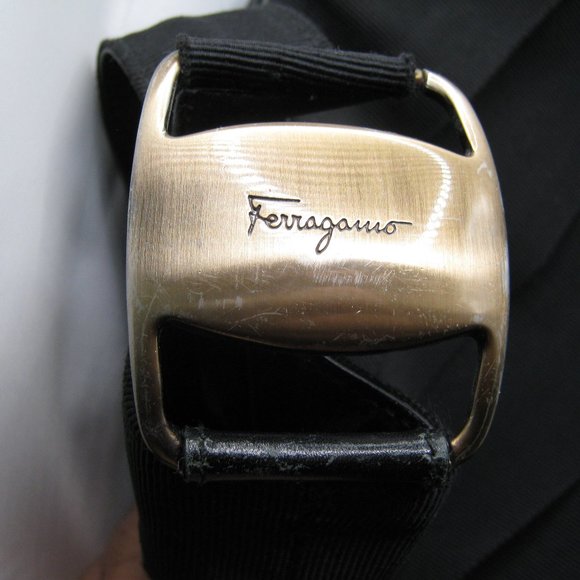 Ferragamo Tiered Vala Black Tote - Picture 2 of 8